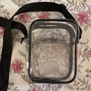 Transparent Black Crossbody Bag
